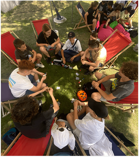 Kids playing together